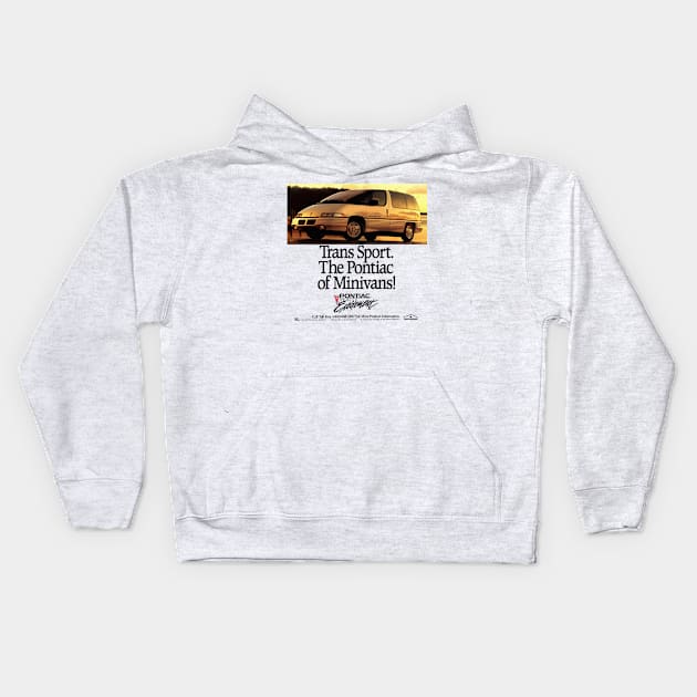 TRANS SPORT MINIVAN - advert Kids Hoodie by Throwback Motors